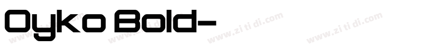 Oyko Bold字体转换